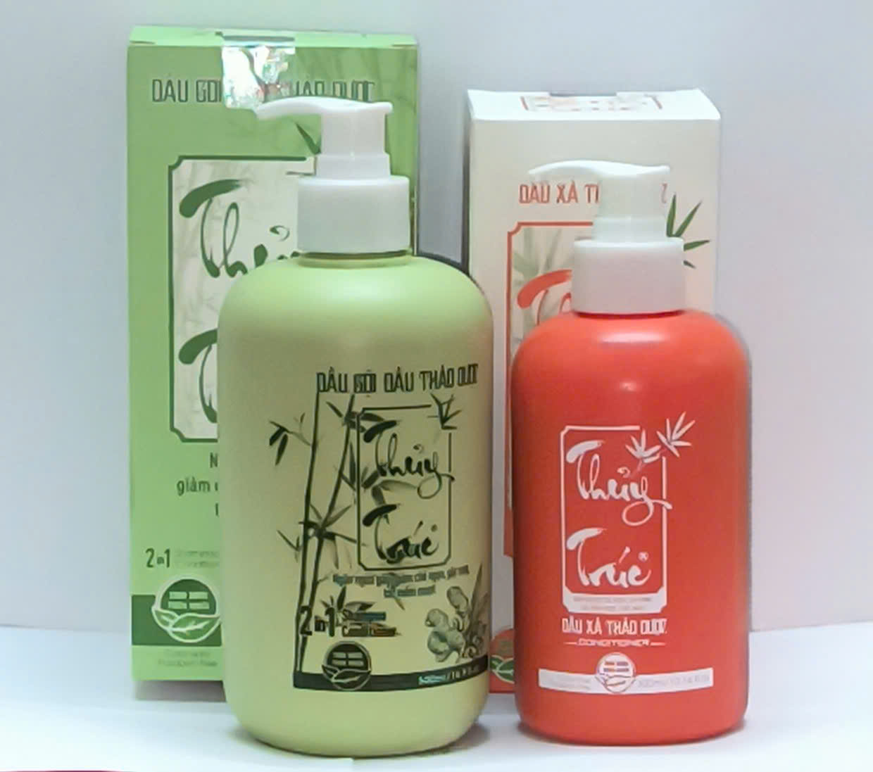 Combo Chăm Sóc Tóc Thủy Trúc: 1 Dầu gội 500 ml + 1 Dầu Xả 300 ml